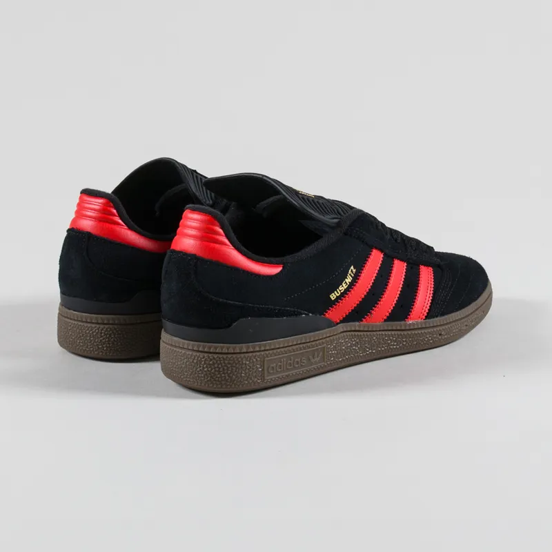 Adidas Skateboarding Busenitz Shoes Black Red Gum-1