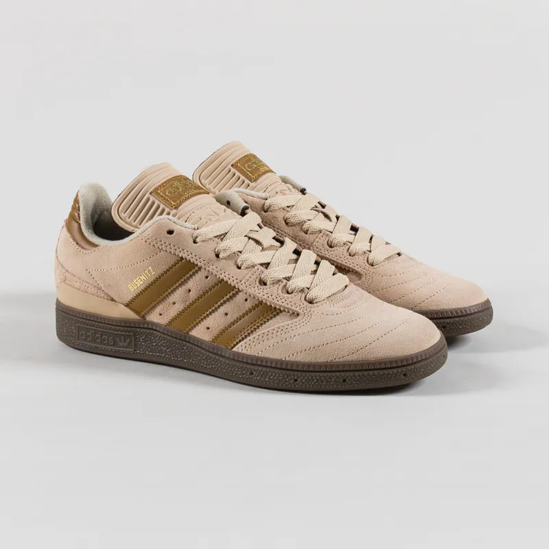 Adidas Skateboarding Busenitz Shoes Beige Green Gum
