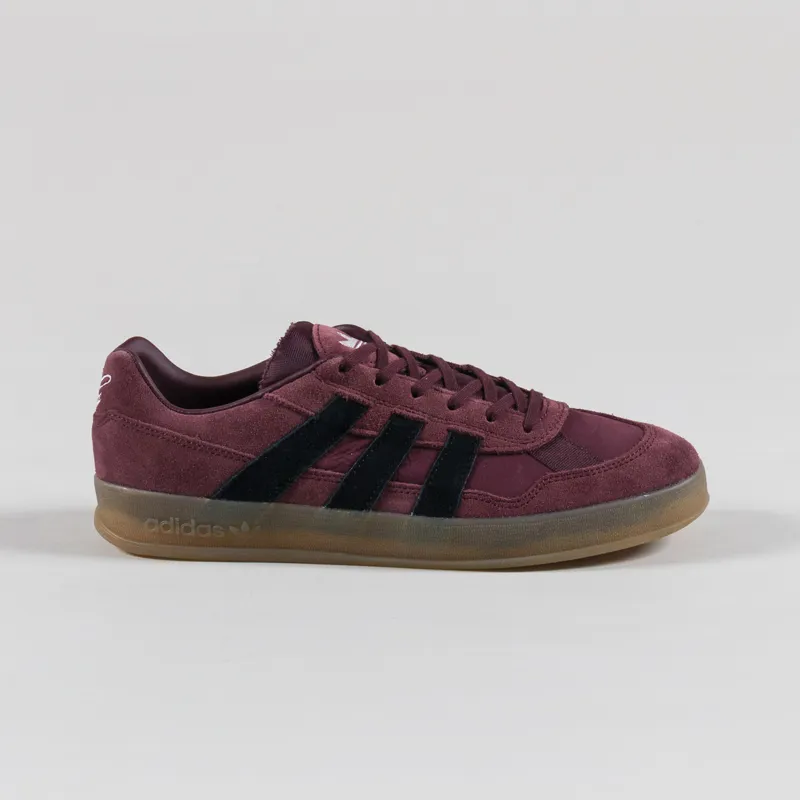 Adidas Skateboarding Aloha Super Shoes Burgundy Black Gum-2