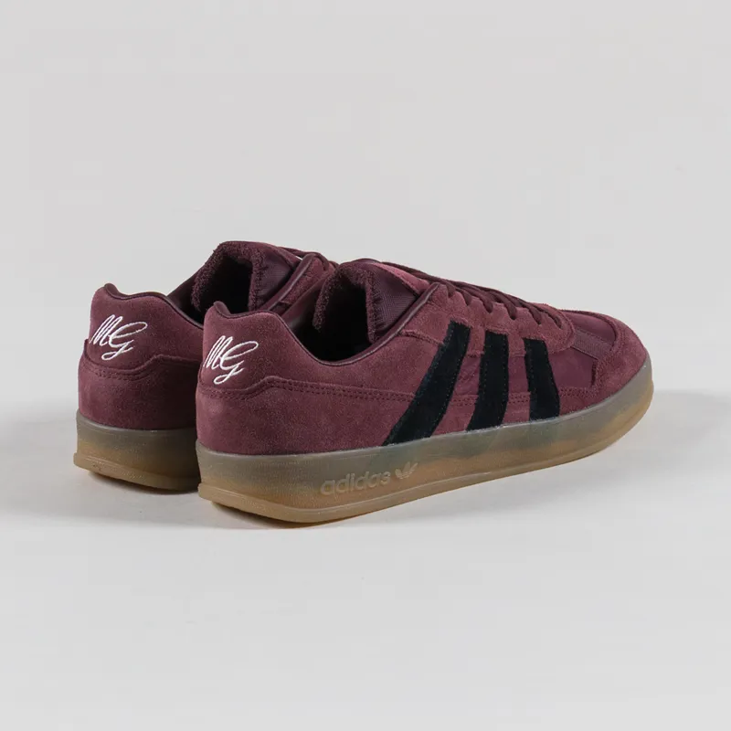 Adidas Skateboarding Aloha Super Shoes Burgundy Black Gum-1