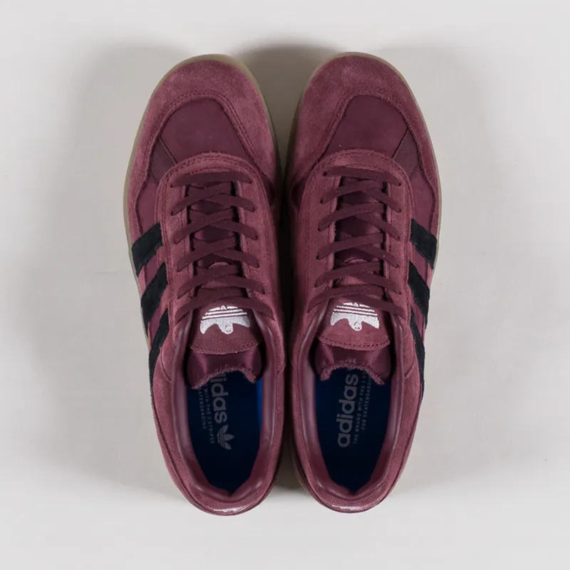 Adidas Skateboarding Aloha Super Shoes Burgundy Black Gum-6