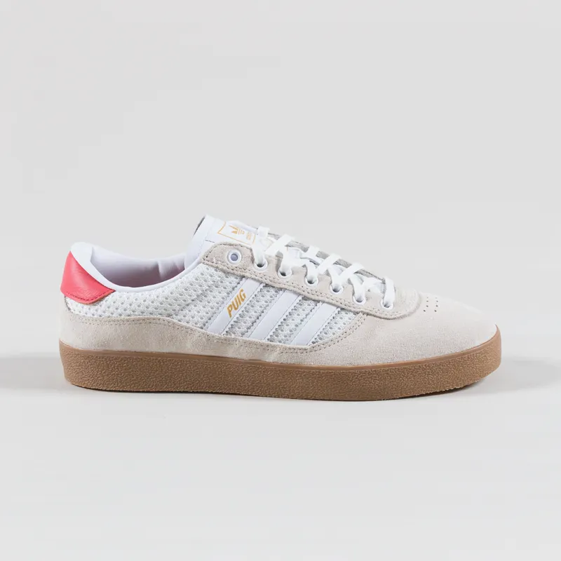 Adidas Skateboarding Puig Shoes White Gum-2