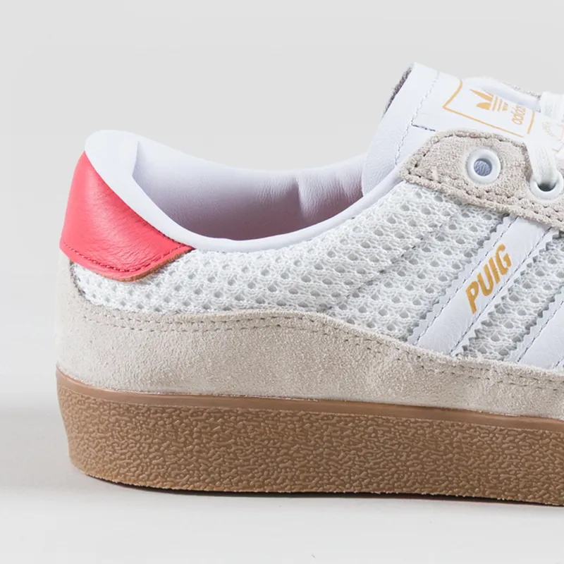Adidas Skateboarding Puig Shoes White Gum-4