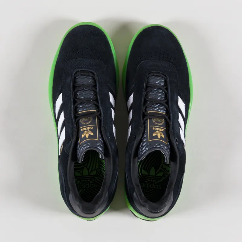Adidas Skateboarding Puig Shoes Black White Green-6