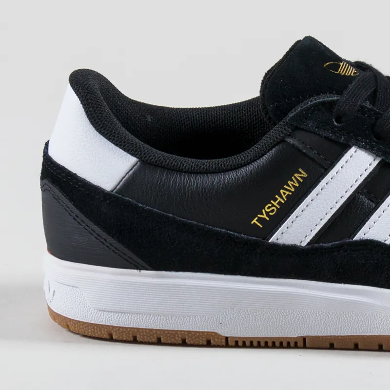 Adidas Skateboarding Tyshawn II Shoes Black White Gum-4