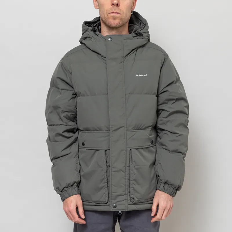Snow Peak Mens Everyday Down Insulated Jacket Charcoal Grey