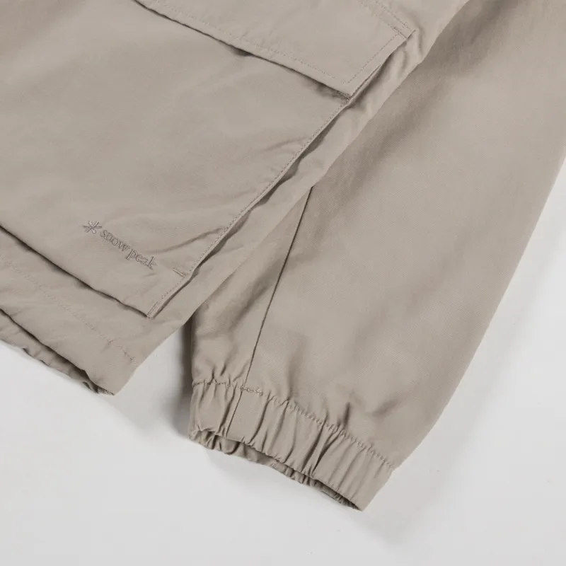 Snow Peak Light Dobby Cloth Parka Greige-13