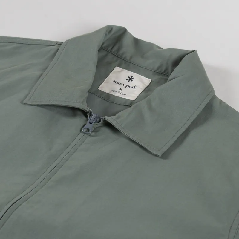 Snow Peak Light Dobby Cloth Harrington Jacket Foliage-4