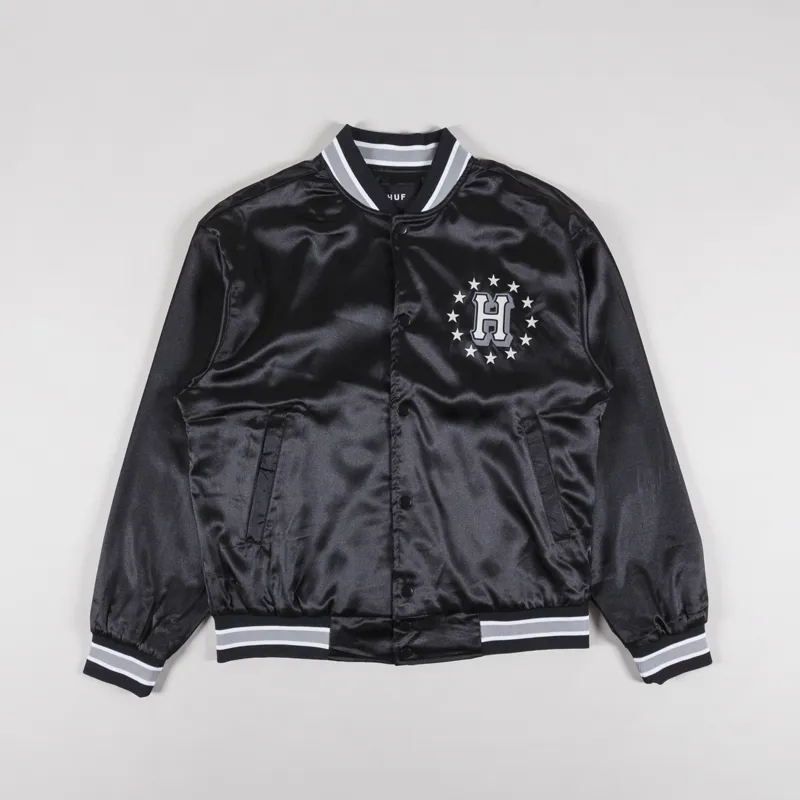 Huff Galactic Stack Baseball Jacket Black-1
