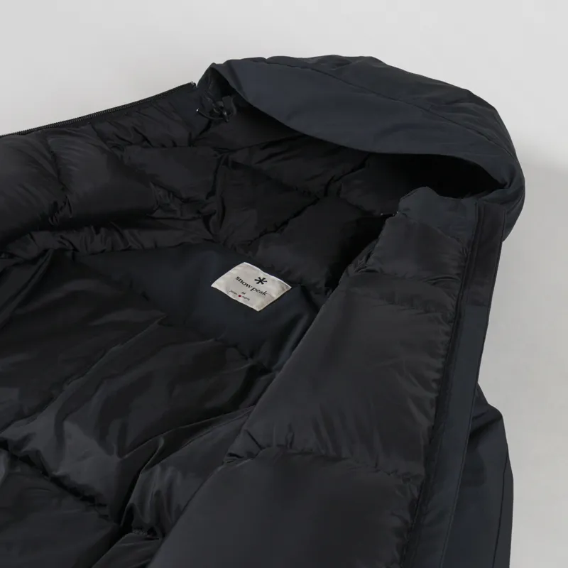 Snow Peak Mens 2L Lightweight Waterproof Down Jacket Black