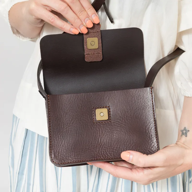 Kate Sheridan Womens Mini Tab Bag Truffle-5