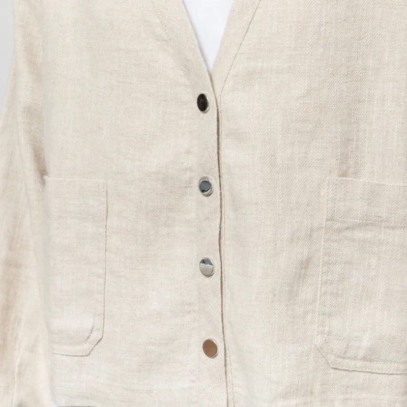 L.F. Markey Womens Jovan Top Oatmeal-5