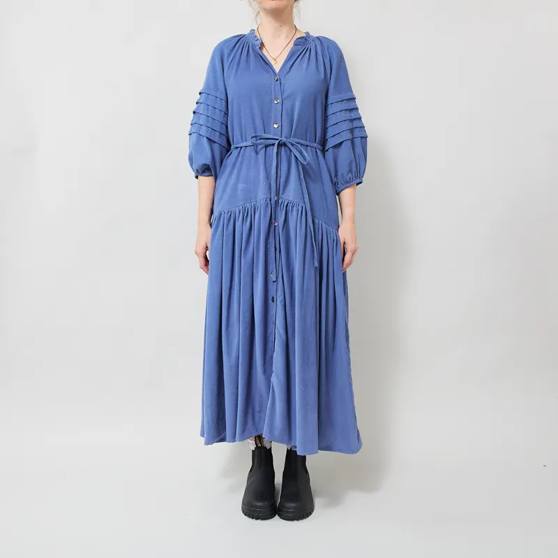 Daydress Womens Hudson Dress Needlecord Blue