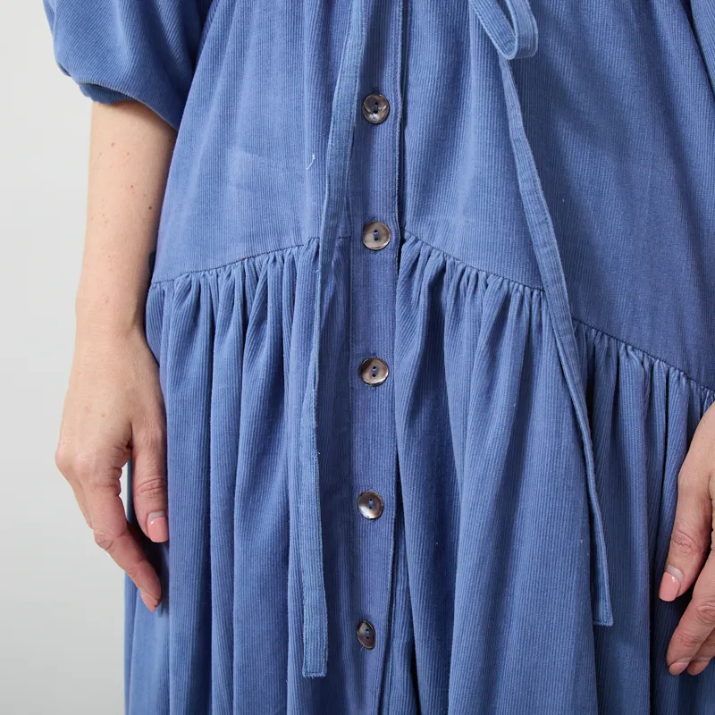 Daydress Womens Hudson Dress Needlecord Blue-10