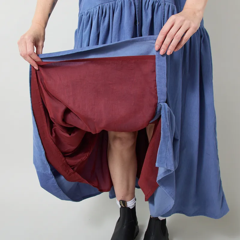 Daydress Womens Hudson Dress Needlecord Blue-7