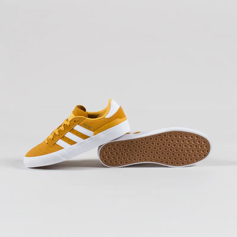 Adidas Skateboarding Busenitz Vulc II Shoes Yellow White Gold-3