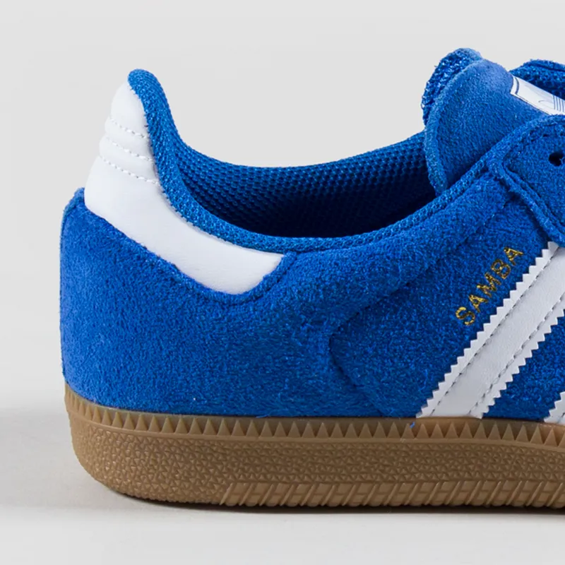 Adidas Samba ADV Shoes Blue White Gold-4