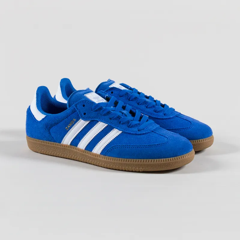 Adidas Samba ADV Shoes Blue White Gold