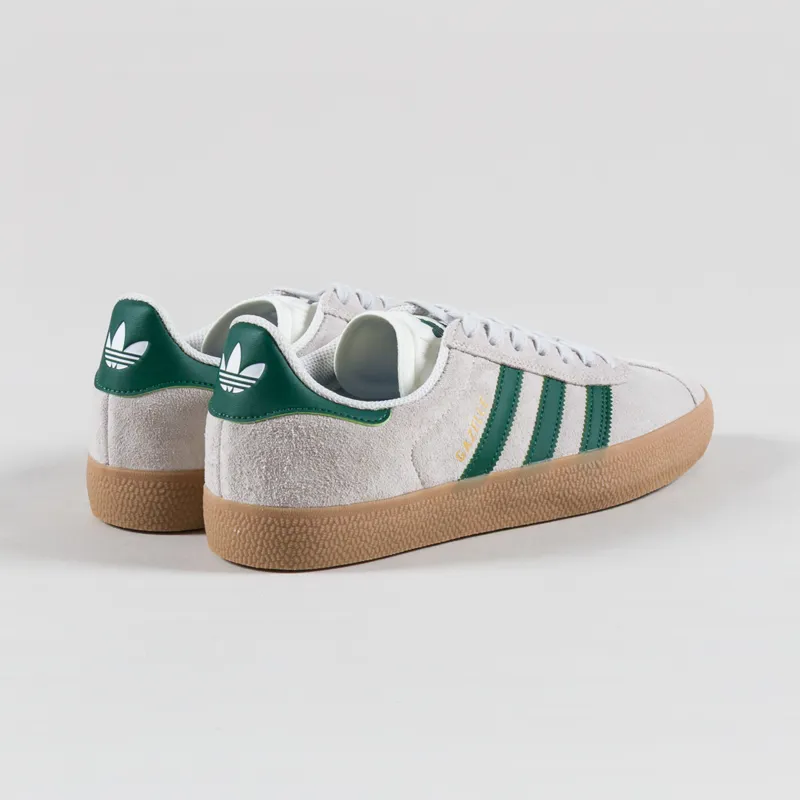 Adidas Skateboarding Gazelle ADV Shoes White Gum-1