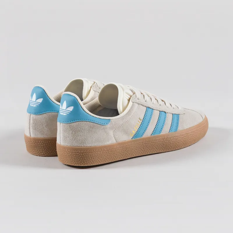 Adidas Skateboarding Gazelle ADV Shoes White Blue Gum-1