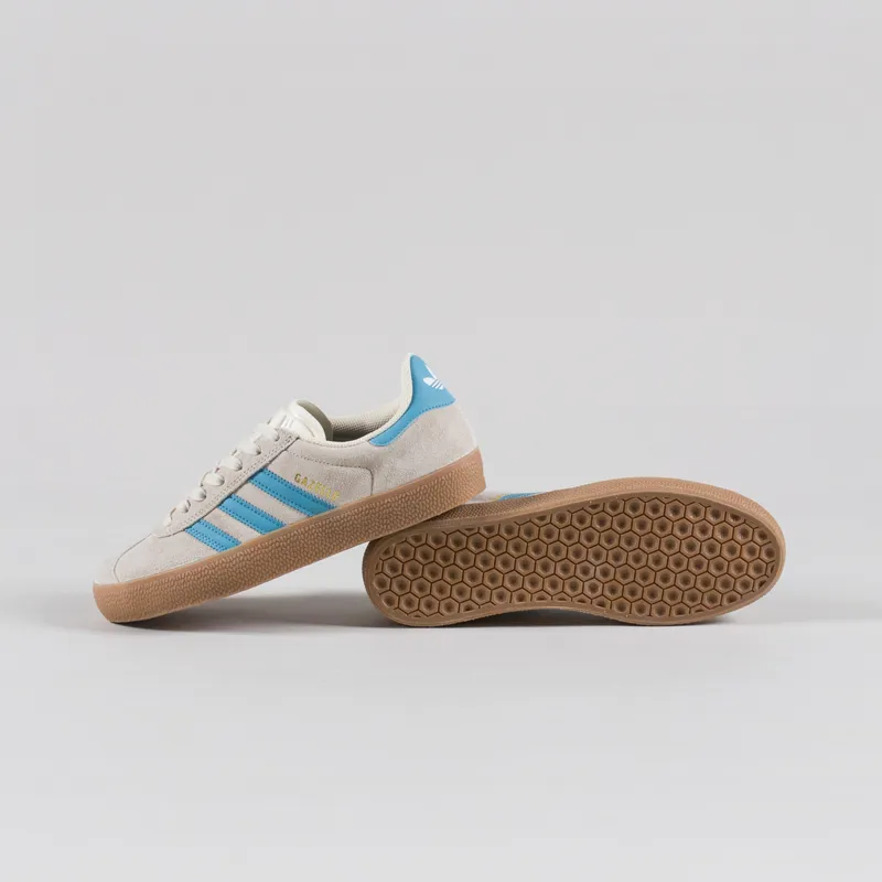 Adidas Skateboarding Gazelle ADV Shoes White Blue Gum-3