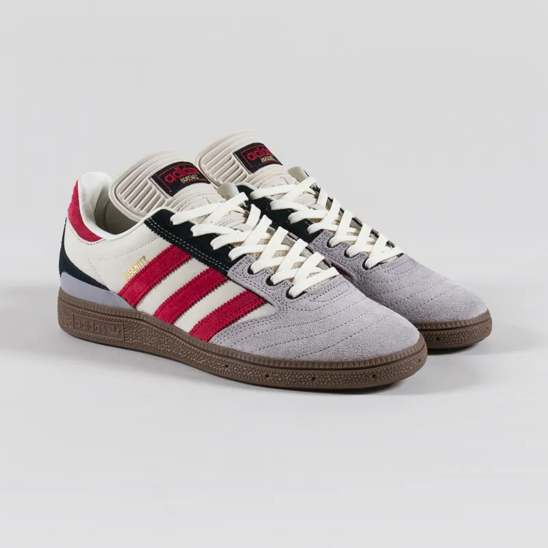 Adidas Skateboarding Busenitz Shoes Brown Scarlet Gum