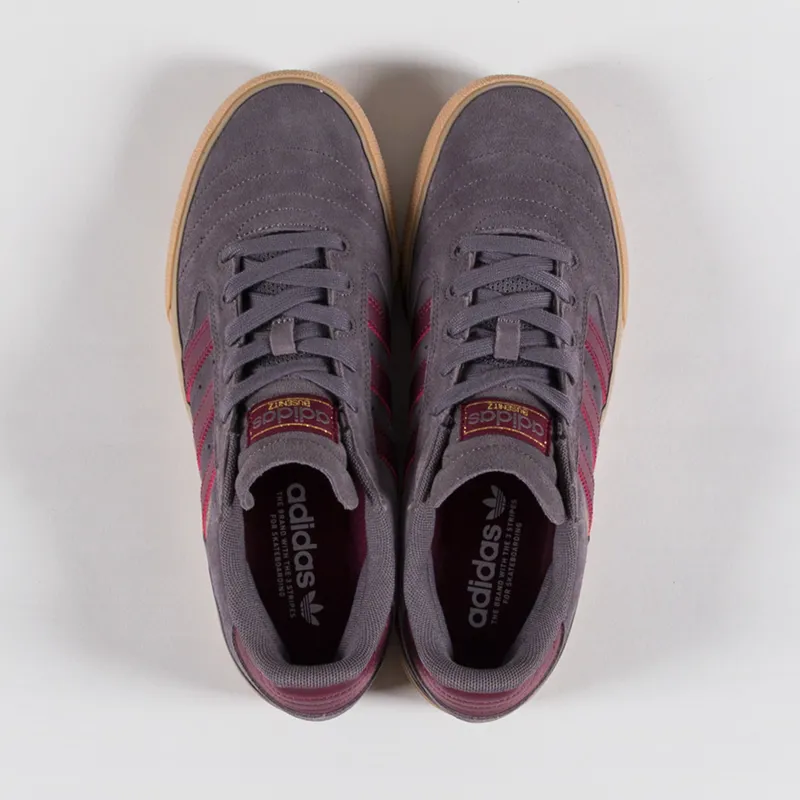 Adidas Skateboarding Busenitz Vulc II Shoes Charcoal Red Gum-6