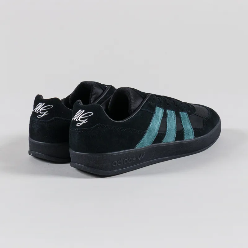 Adidas Skateboarding Aloha Super Shoes Black Teal White-1
