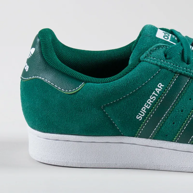 Adidas Skateboarding Superstar ADV Shoes Green White-4