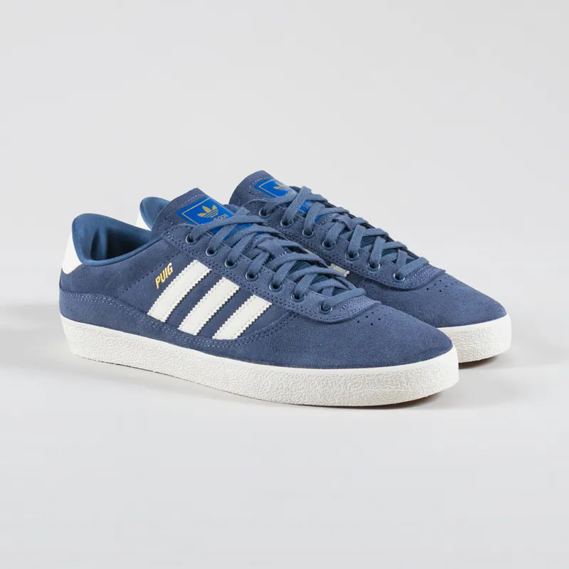 Adidas Skateboarding Puig Indoor Shoes Ink Off White Bluebird
