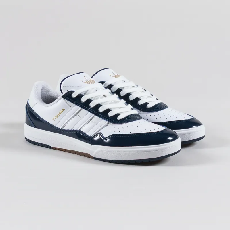 Adidas Skateboarding Tyshawn II Shoes Collegiate Navy Cloud White Grey One