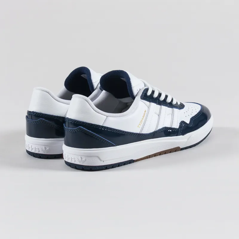 Adidas Skateboarding Tyshawn II Shoes Collegiate Navy Cloud White Grey One-1