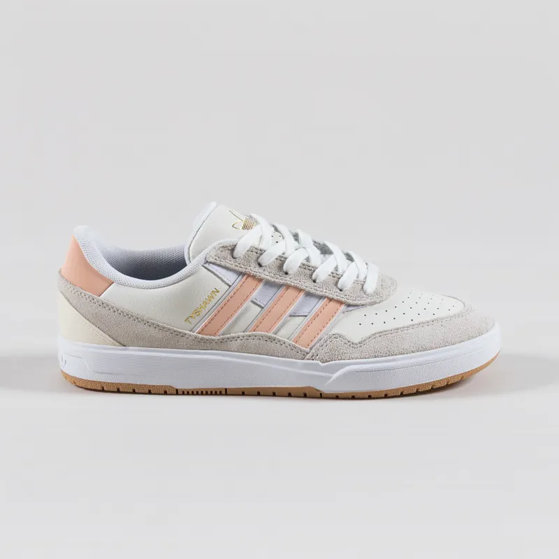 Adidas Skateboarding Tyshawn II Shoes White Coral Off White-2