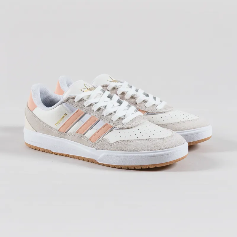 Adidas Skateboarding Tyshawn II Shoes White Coral Off White