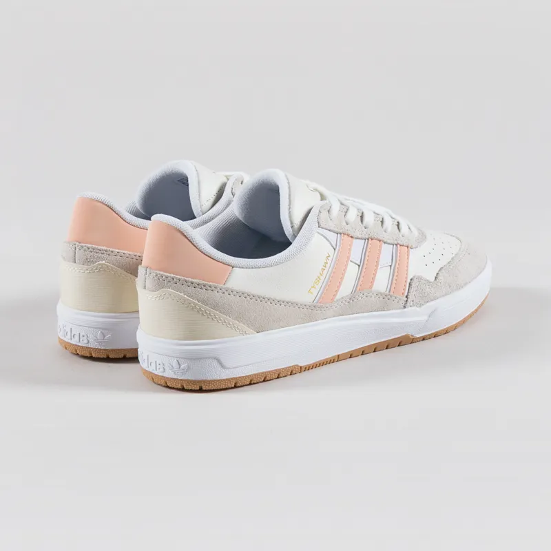 Adidas Skateboarding Tyshawn II Shoes White Coral Off White-1