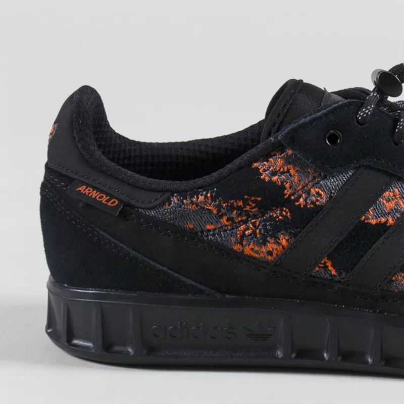 Adidas Skateboarding Handball Top x Mike Arnold Shoes Core Black Semi Impact Orange-4