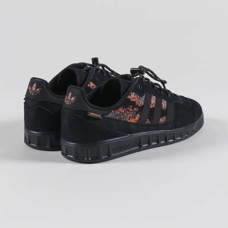 Adidas Skateboarding Handball Top x Mike Arnold Shoes Core Black Semi Impact Orange-1