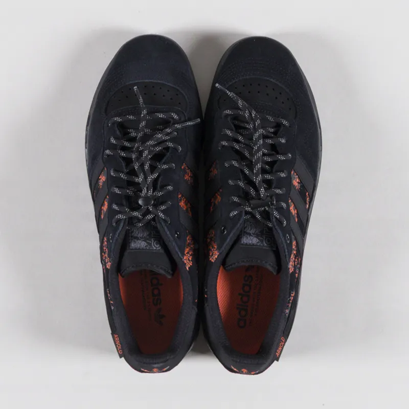 Adidas Skateboarding Handball Top x Mike Arnold Shoes Core Black Semi Impact Orange-6