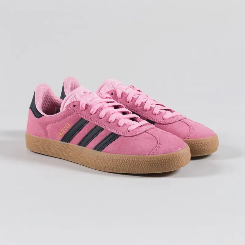 Adidas Skateboarding Gazelle ADV Shoes Pink Black Gum