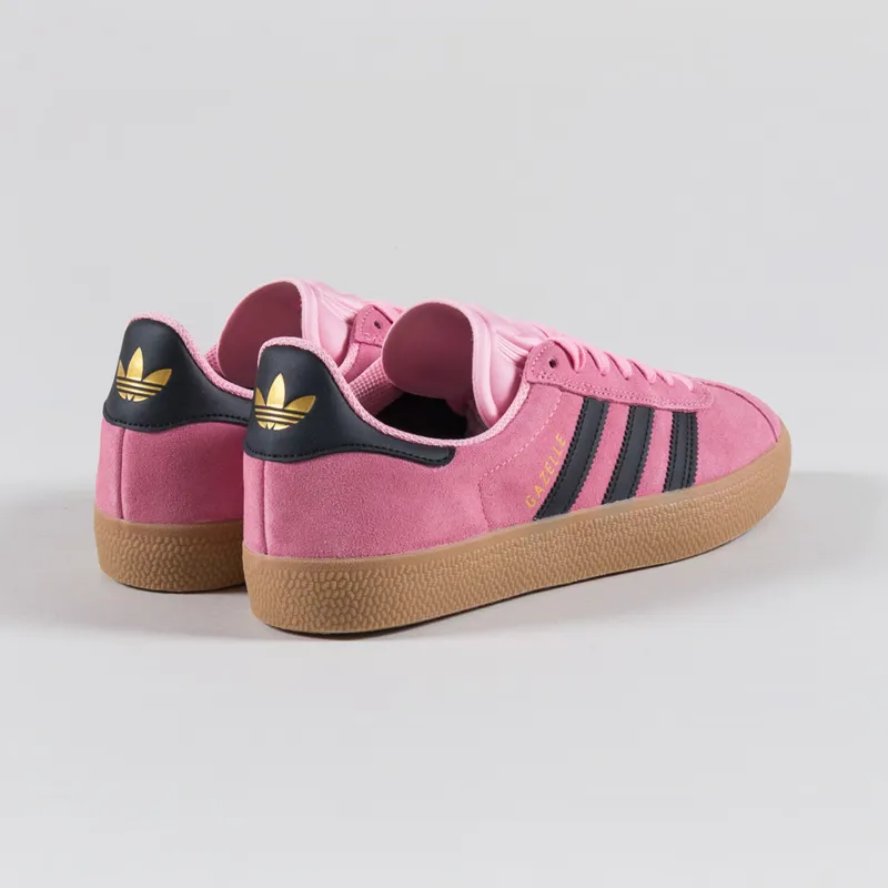 Adidas Skateboarding Gazelle ADV Shoes Pink Black Gum-1