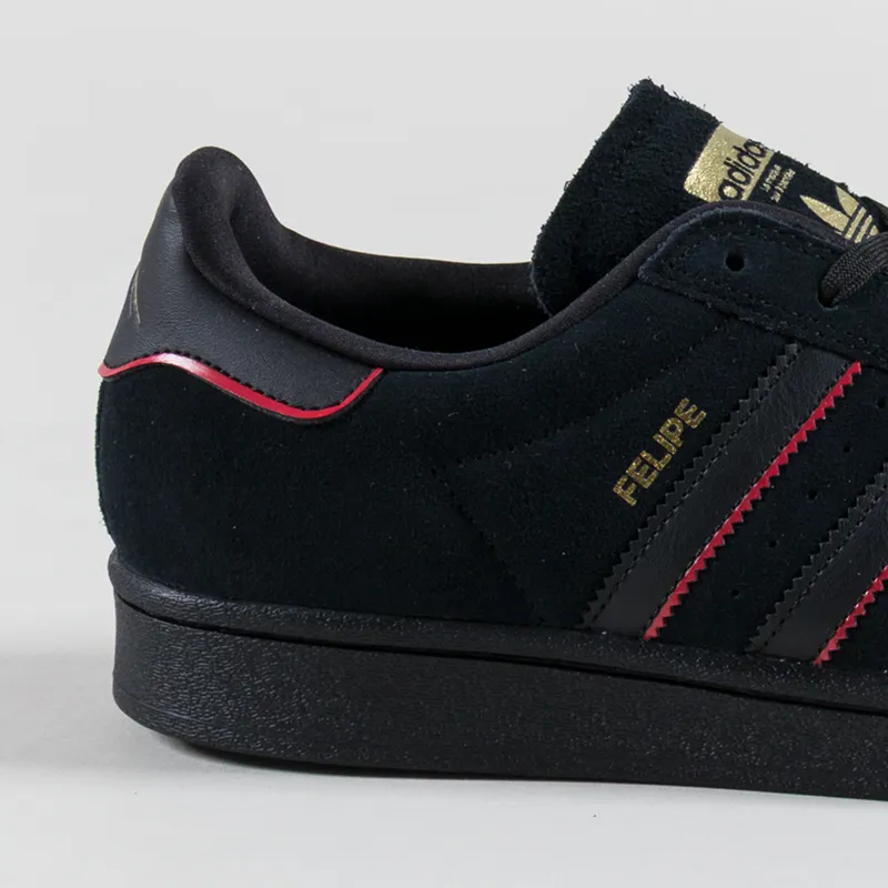 Adidas Skateboarding Superstar ADV x Felipe Shoes Black Scarlet G