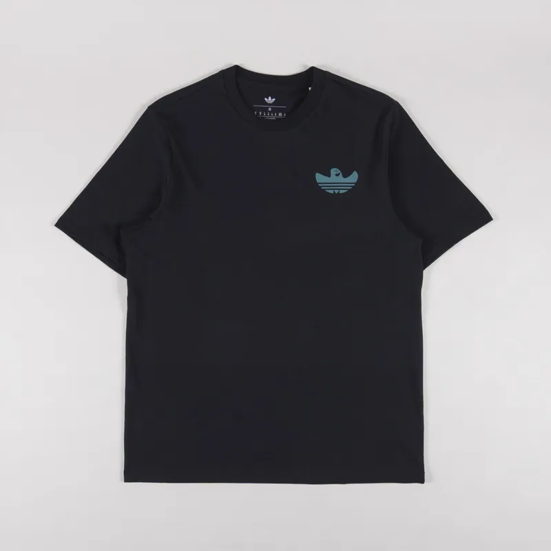 Adidas Skateboarding Shmoofoil Gonz Speedy T Shirt Black Teal-1