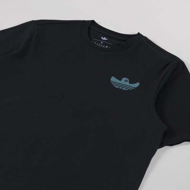 Adidas Skateboarding Shmoofoil Gonz Speedy T Shirt Black Teal-3