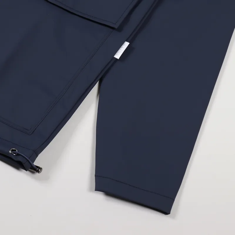 Rains Short Hooded Coat Blue-4