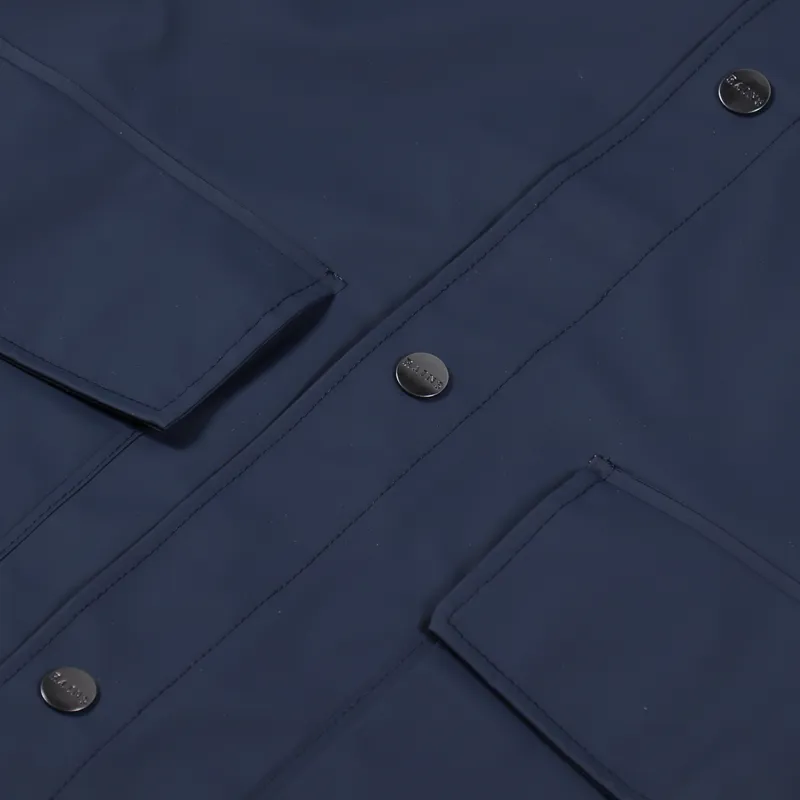 Rains Short Hooded Coat Blue-3