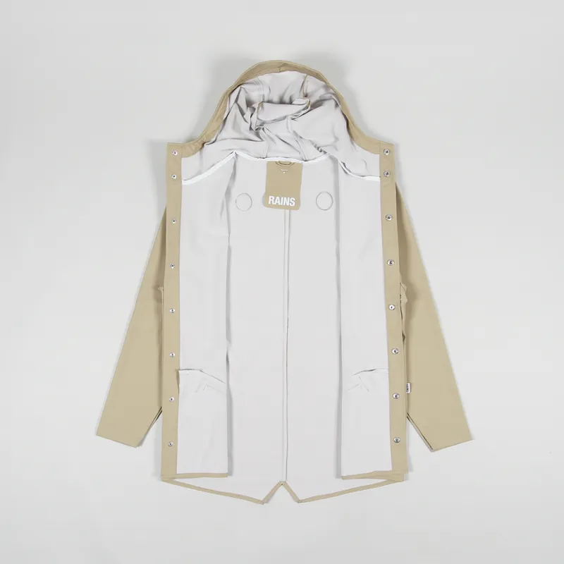 Rains Waterproof Jacket Sand-1