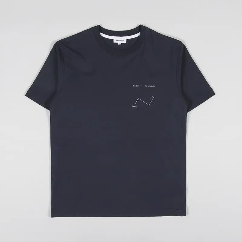 Norse Projects x Ryan Carl Johannes Day Night T Shirt Dark Navy-1