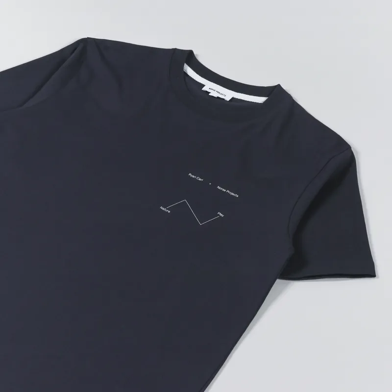 Norse Projects x Ryan Carl Johannes Day Night T Shirt Dark Navy-3