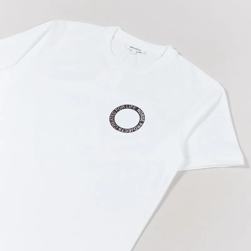 Norse Projects Johannes BMC Logo Print T Shirt White-2