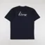 Norse Projects Johannes Chain Stitch Logo T Shirt Dark Navy
